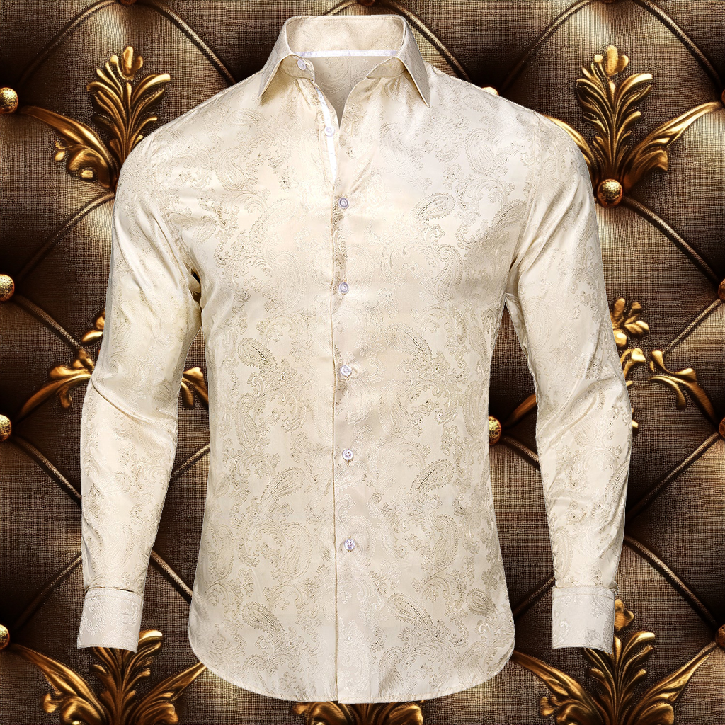 Silk Luxury Business VIP Exclusive Designer unique Luxe Collection long Shirt High Elasticity