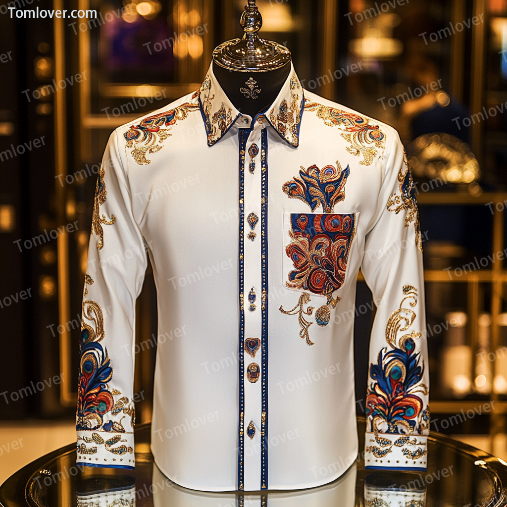 2025 Best Men's Unique Luxe Collection Classic Casual Shirt