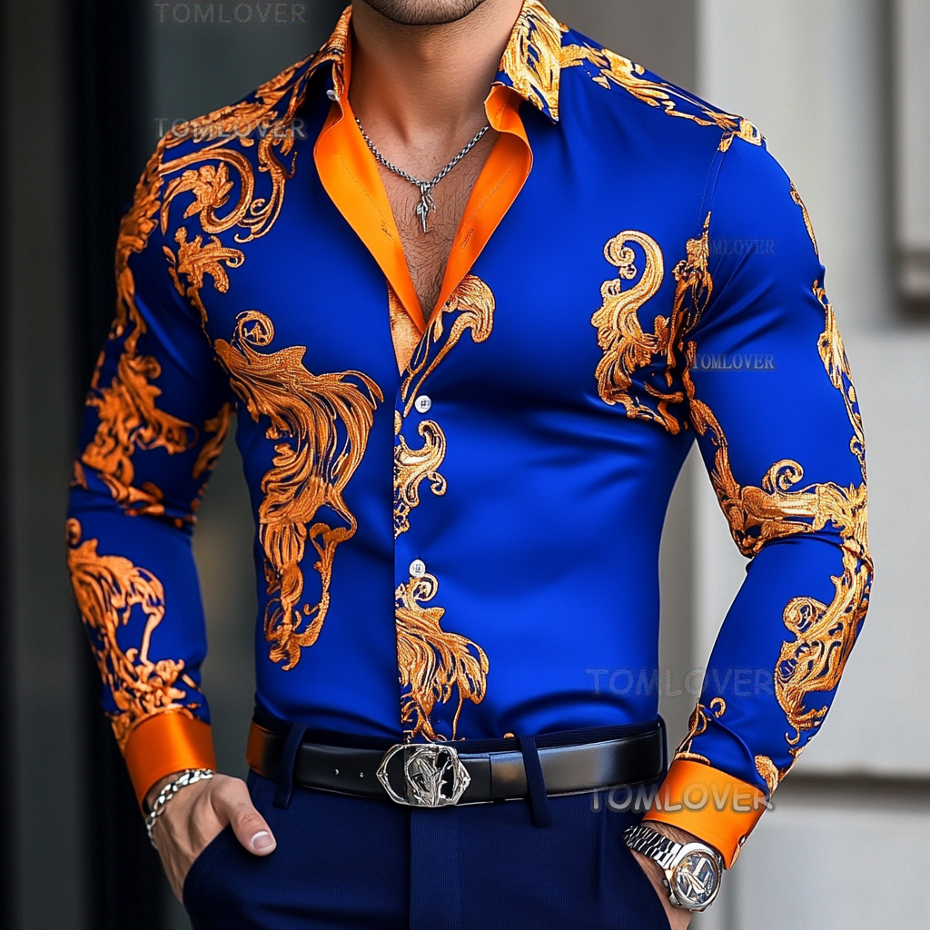 2025 Best Men's Unique Luxe Collection Classic Casual Shirt