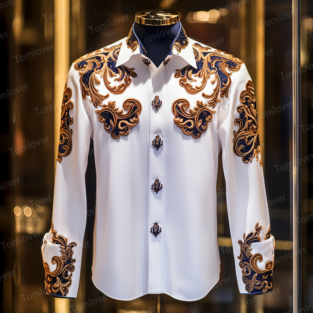 2025 Best Men's Unique Luxe Collection Classic Casual Shirt