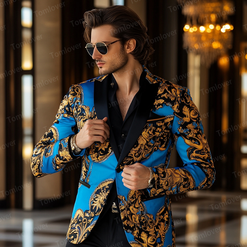 Luxury Stand-up collar Embroidery Jacket Limited sale Fashion Men's High quality High discount