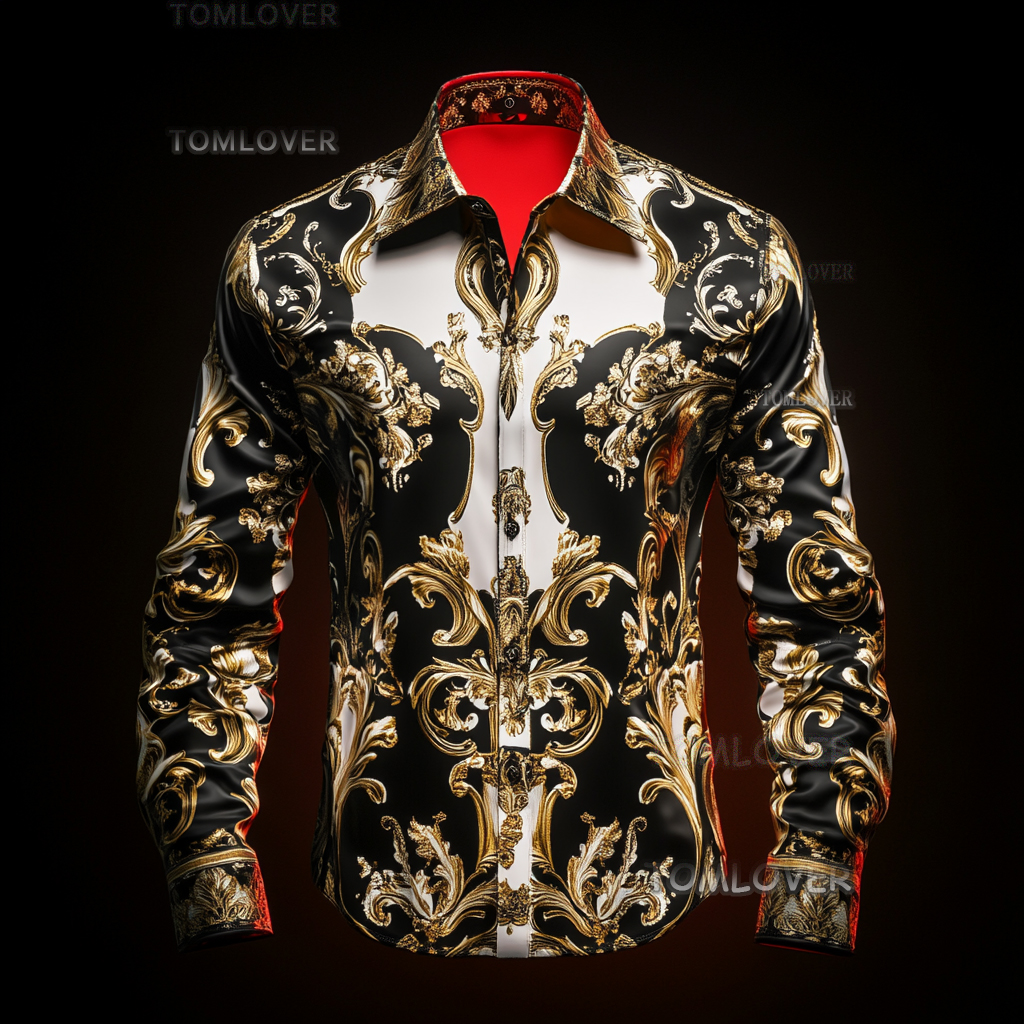 2025 Best Men's Unique Luxe Collection Classic Casual Shirt