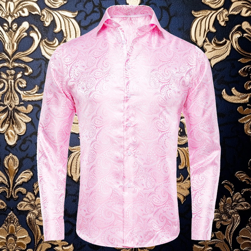 Silk Luxury Business VIP Exclusive Designer unique Luxe Collection long Shirt High Elasticity