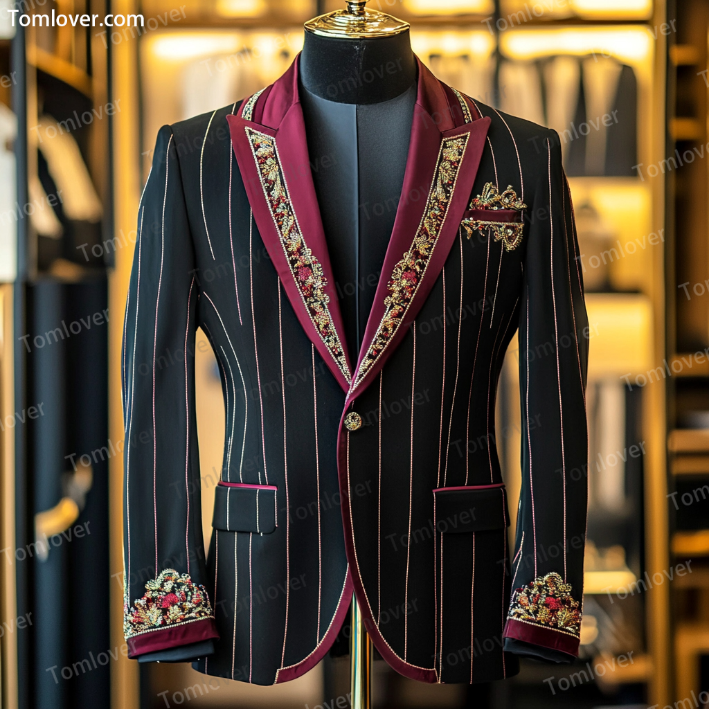 Luxury Stand-up collar Embroidery Jacket Limited sale Fashion Men's High quality High discount