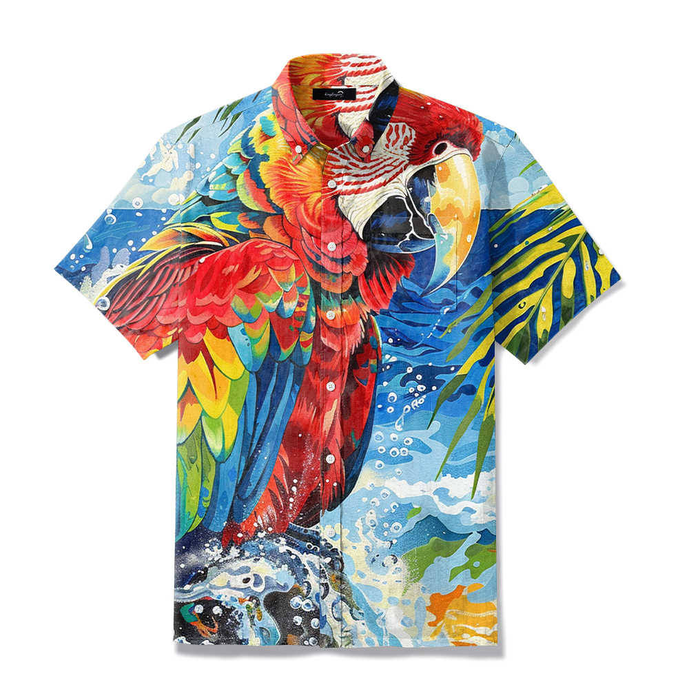 Super Soft Elegant Fashion Charm Print For Men Hawaiian Shirt 