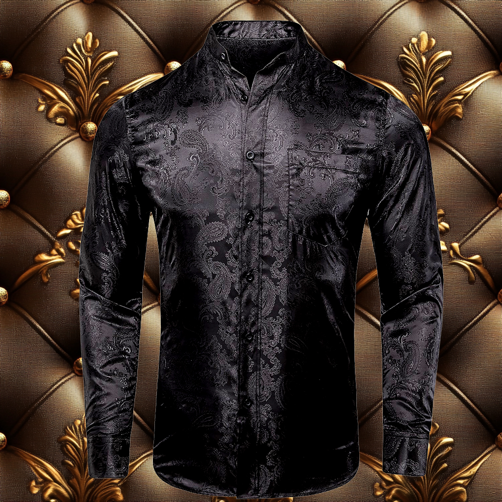 Silk Luxury Business VIP Exclusive Designer unique Luxe Collection long Shirt High Elasticity
