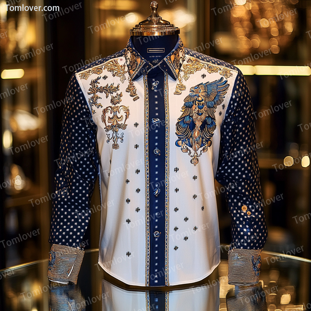 2025 Best Men's Unique Luxe Collection Classic Casual Shirt