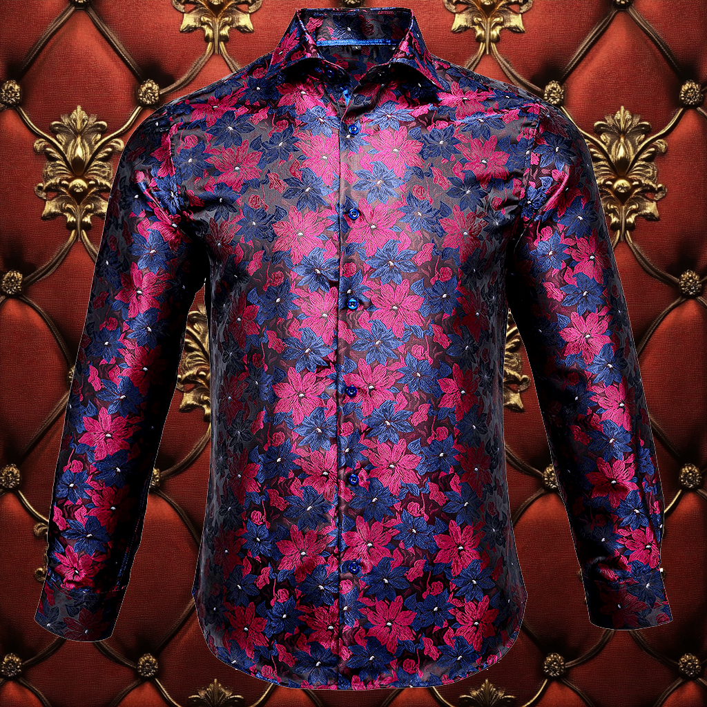 Silk Luxury Business VIP Exclusive Designer unique Luxe Collection long Shirt High Elasticity