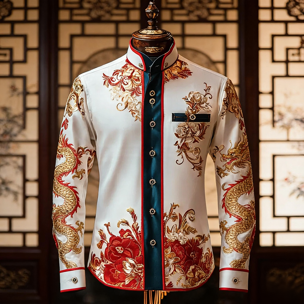 Silk Luxury Business VIP Exclusive Designer unique Luxe Collection long Shirt High Elasticity