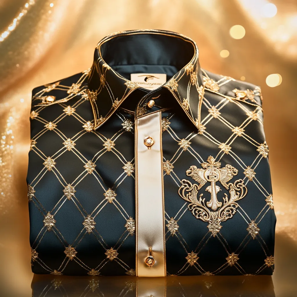 Men best unique Luxe Collection Effortless chic Shirt High Elasticity men's printed shirt