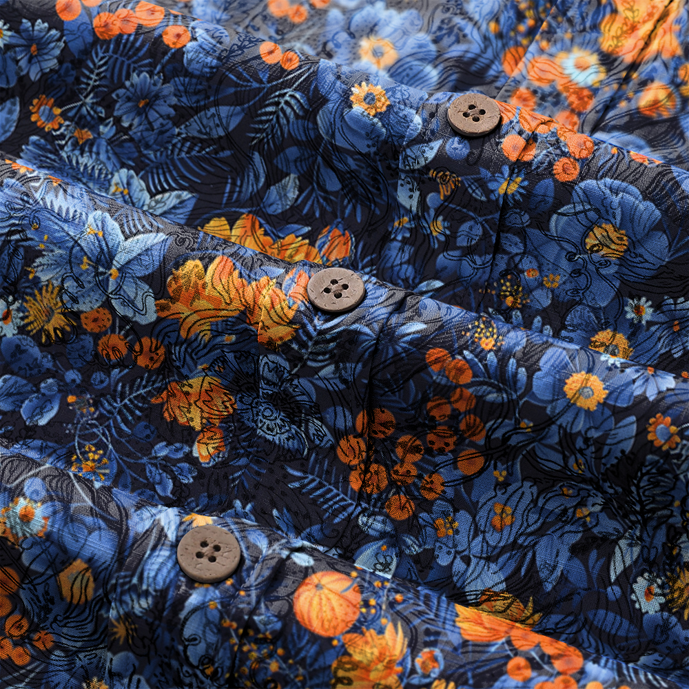 High-Quality Men's Printed Casual Loose Hawaiian Shirt