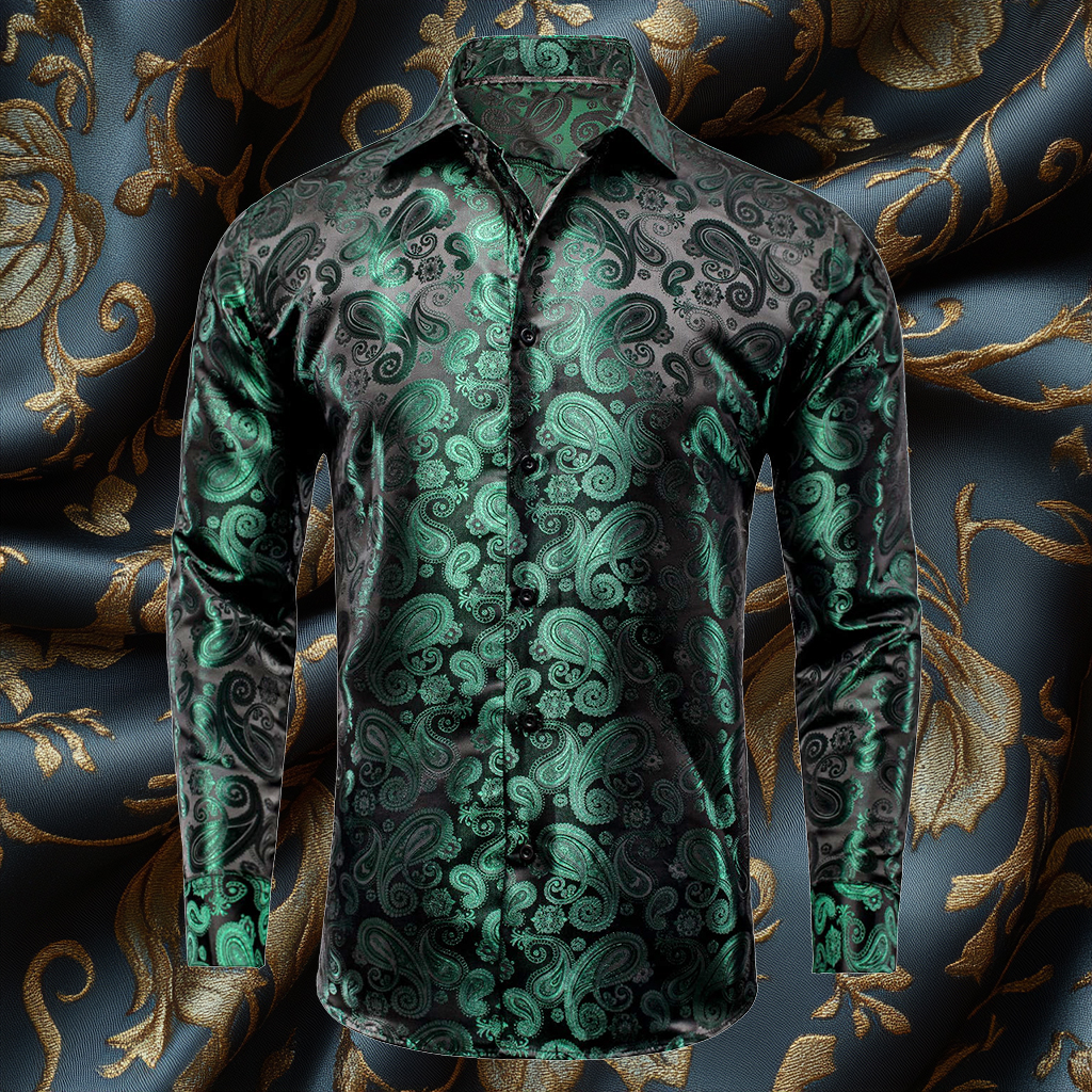 Silk Luxury Business VIP Exclusive Designer unique Luxe Collection long Shirt High Elasticity