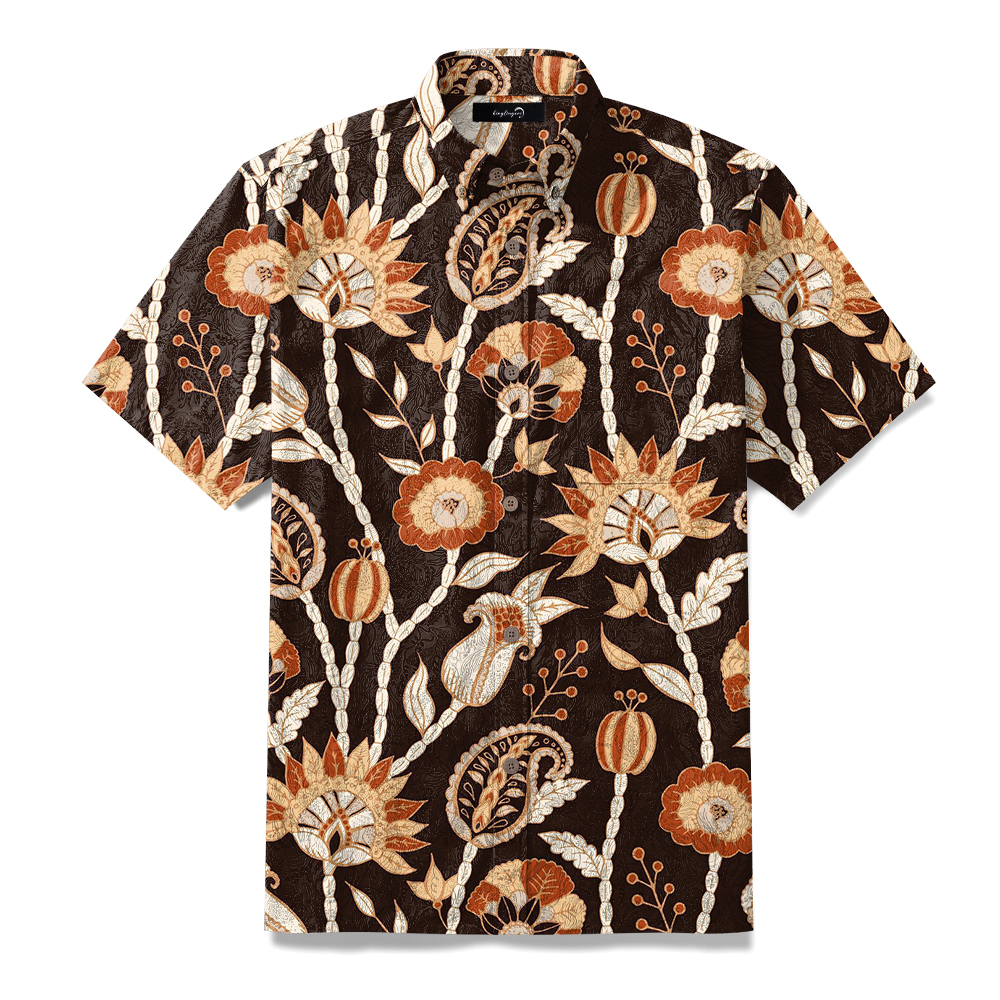 100% Cotton ALOHA Surf Shirt Short Sleeve Shirt Hawaiian