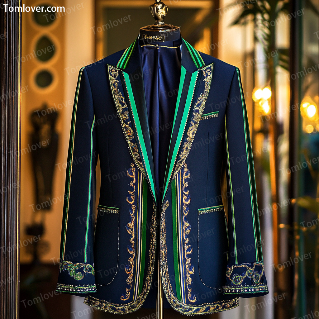 Luxury Stand-up collar Embroidery Jacket Limited sale Fashion Men's High quality High discount