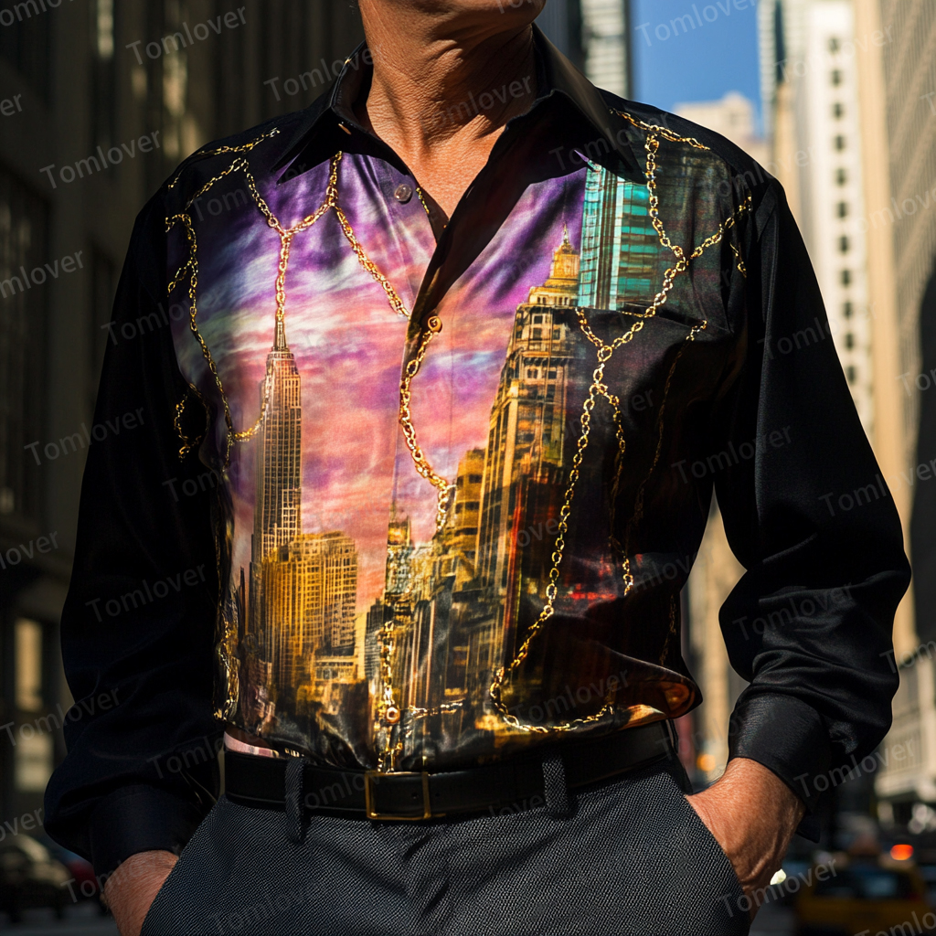 2025 Best Men's Unique Luxe Collection Classic Casual Shirt