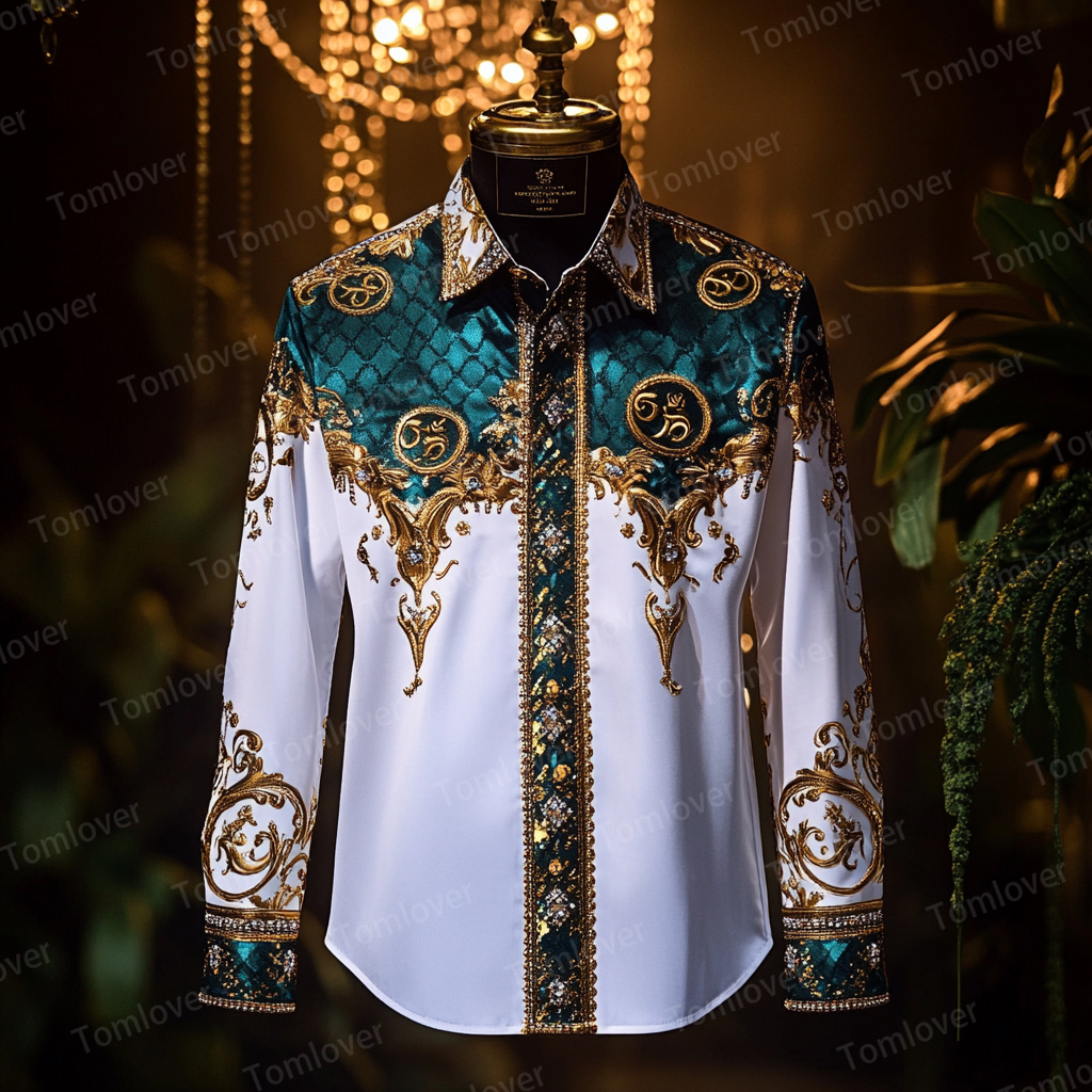 2025 Best Men's Unique Luxe Collection Classic Casual Shirt