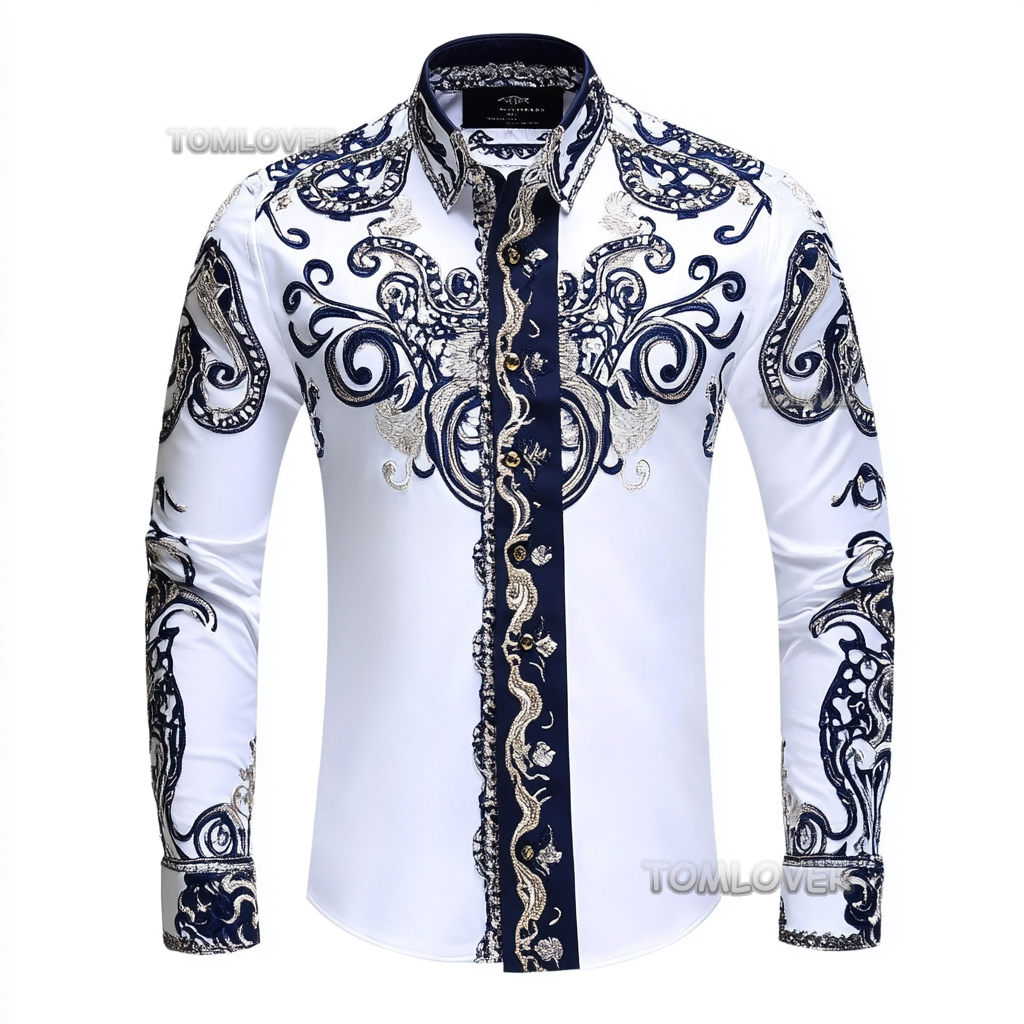 2025 Best Men's Unique Luxe Collection Classic Casual Shirt