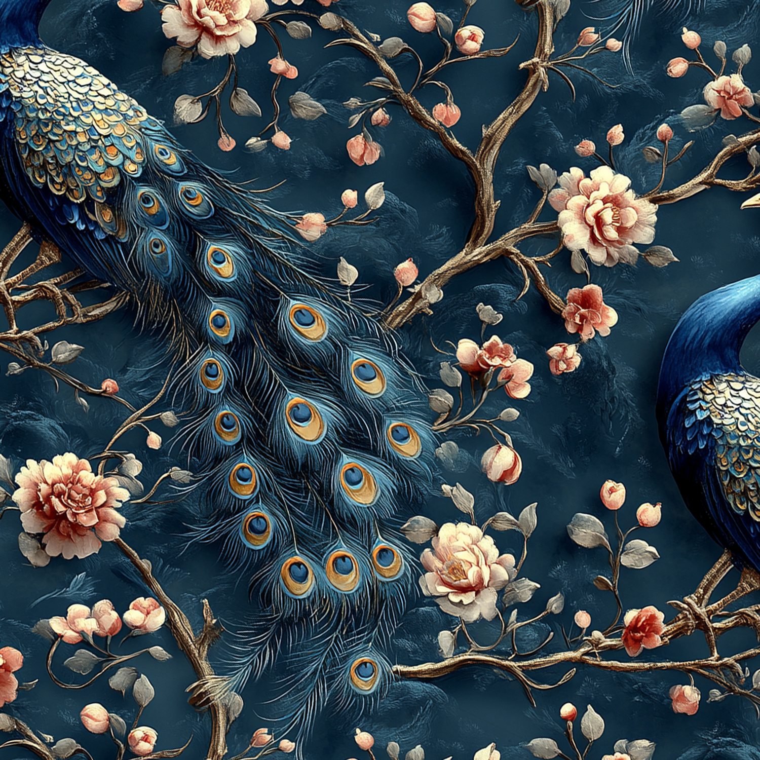 Men's Mid Cotton Button-down Aloha Shirt fashion printed pattern long-sleeved Shirt