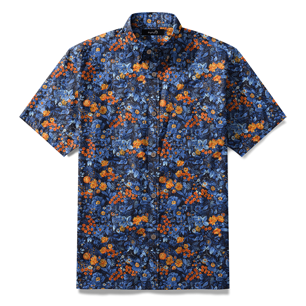 High-Quality Men's Printed Casual Loose Hawaiian Shirt
