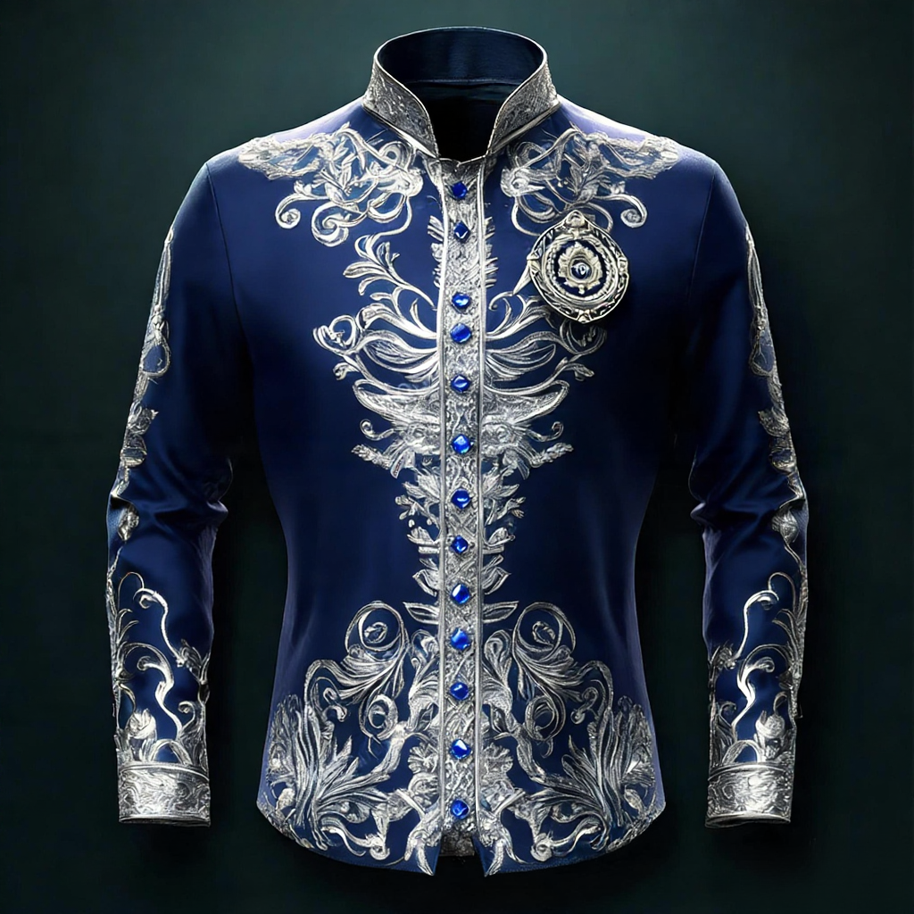 Silk Luxury Business VIP Exclusive Designer unique Luxe Collection long Shirt High Elasticity