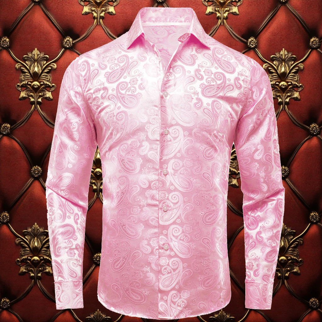Silk Luxury Business VIP Exclusive Designer unique Luxe Collection long Shirt High Elasticity