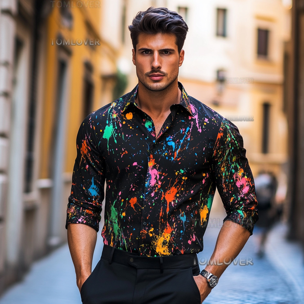 2025 Best Men's Unique Luxe Collection Classic Casual Shirt