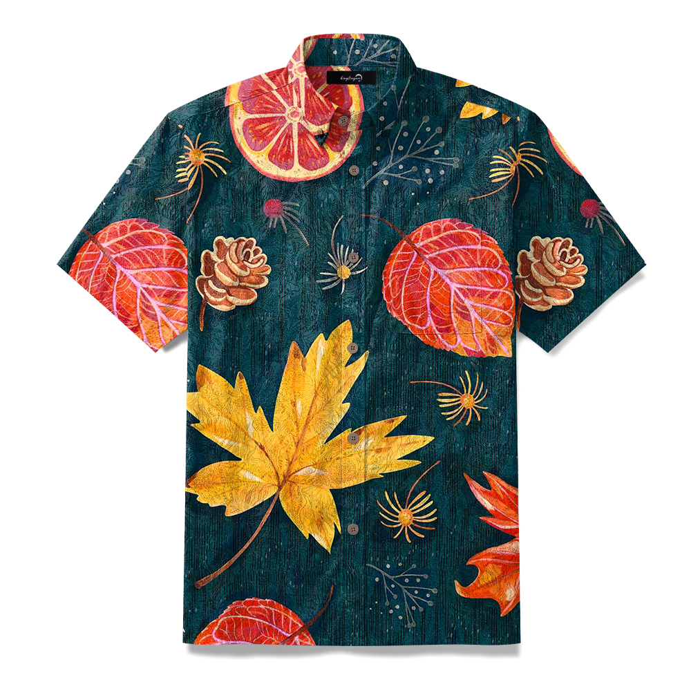 100% Cotton ALOHA Surf Shirt Short Sleeve Shirt Hawaiian