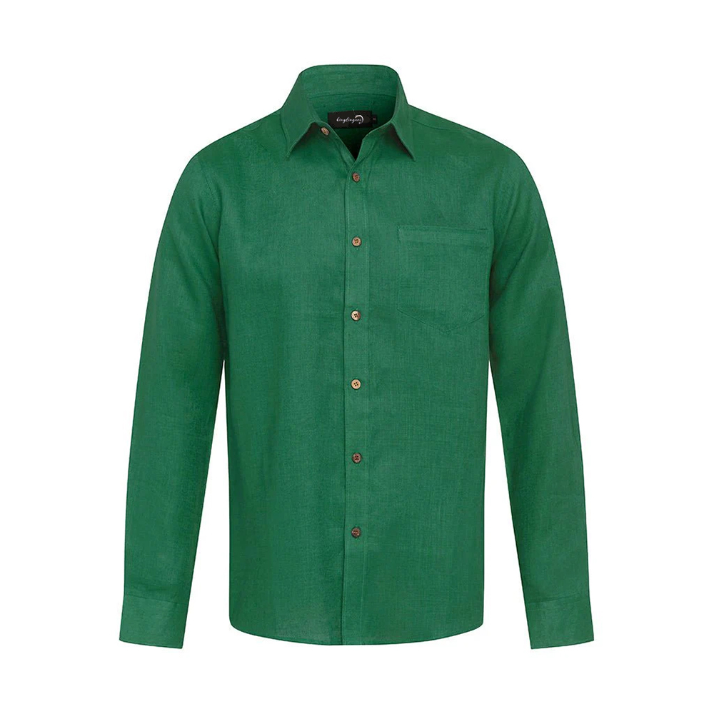 Hawaiian Men's Mid Cotton Button-down Aloha Shirt fashion printed pattern long-sleeved Shirt