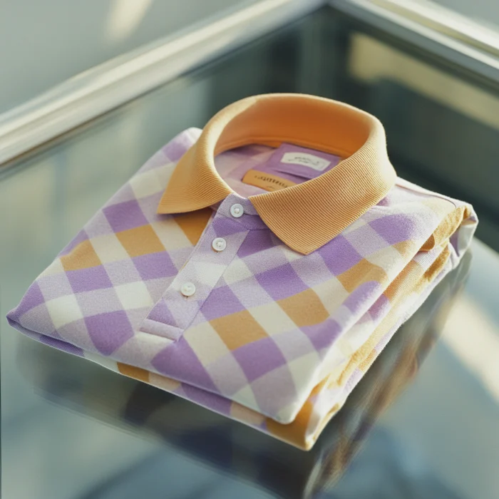 Men's Classic Business Logo Button Short Sleeve Polo Shirt