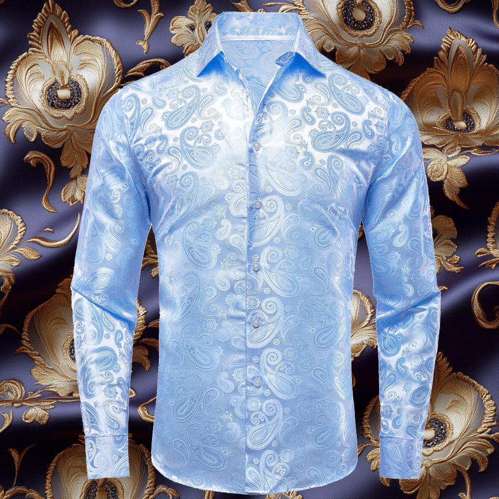 Silk Luxury Business VIP Exclusive Designer unique Luxe Collection long Shirt High Elasticity