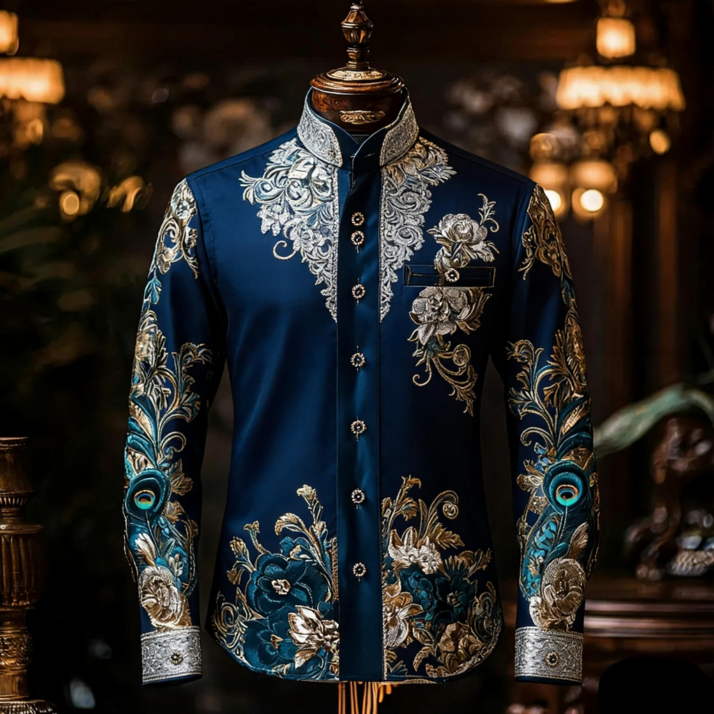 Silk Luxury Business VIP Exclusive Designer unique Luxe Collection long Shirt High Elasticity