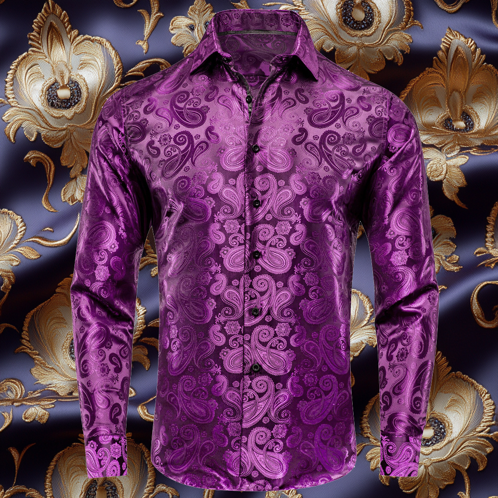 Silk Luxury Business VIP Exclusive Designer unique Luxe Collection long Shirt High Elasticity