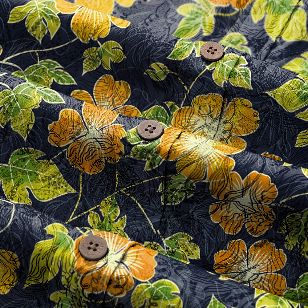 High-Quality Men's Printed Casual Loose Hawaiian Shirt