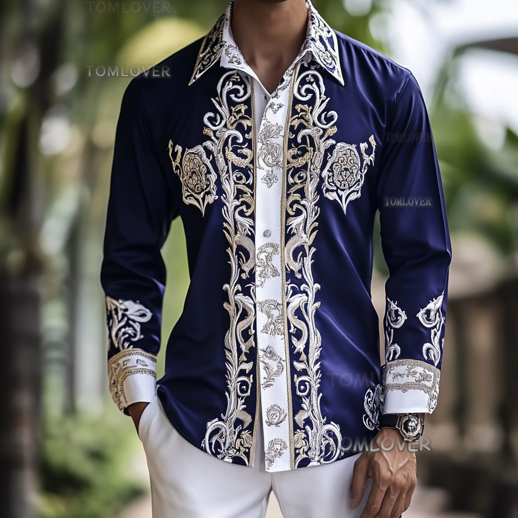 2025 Best Men's Unique Luxe Collection Classic Casual Shirt