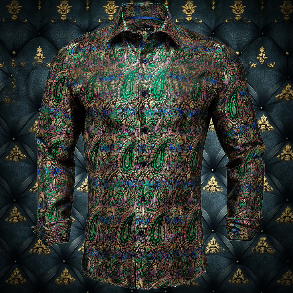 Silk Luxury Business VIP Exclusive Designer unique Luxe Collection long Shirt High Elasticity