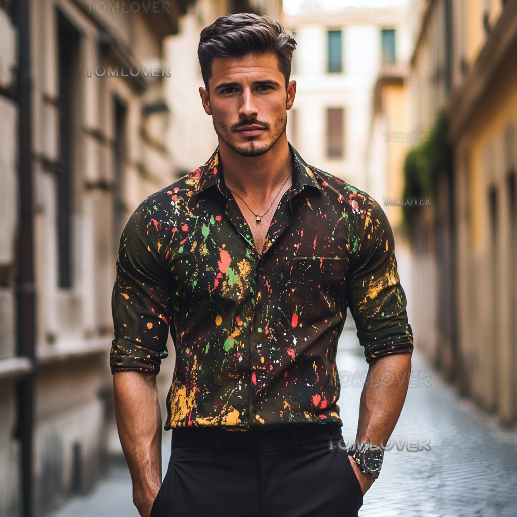 2025 Best Men's Unique Luxe Collection Classic Casual Shirt