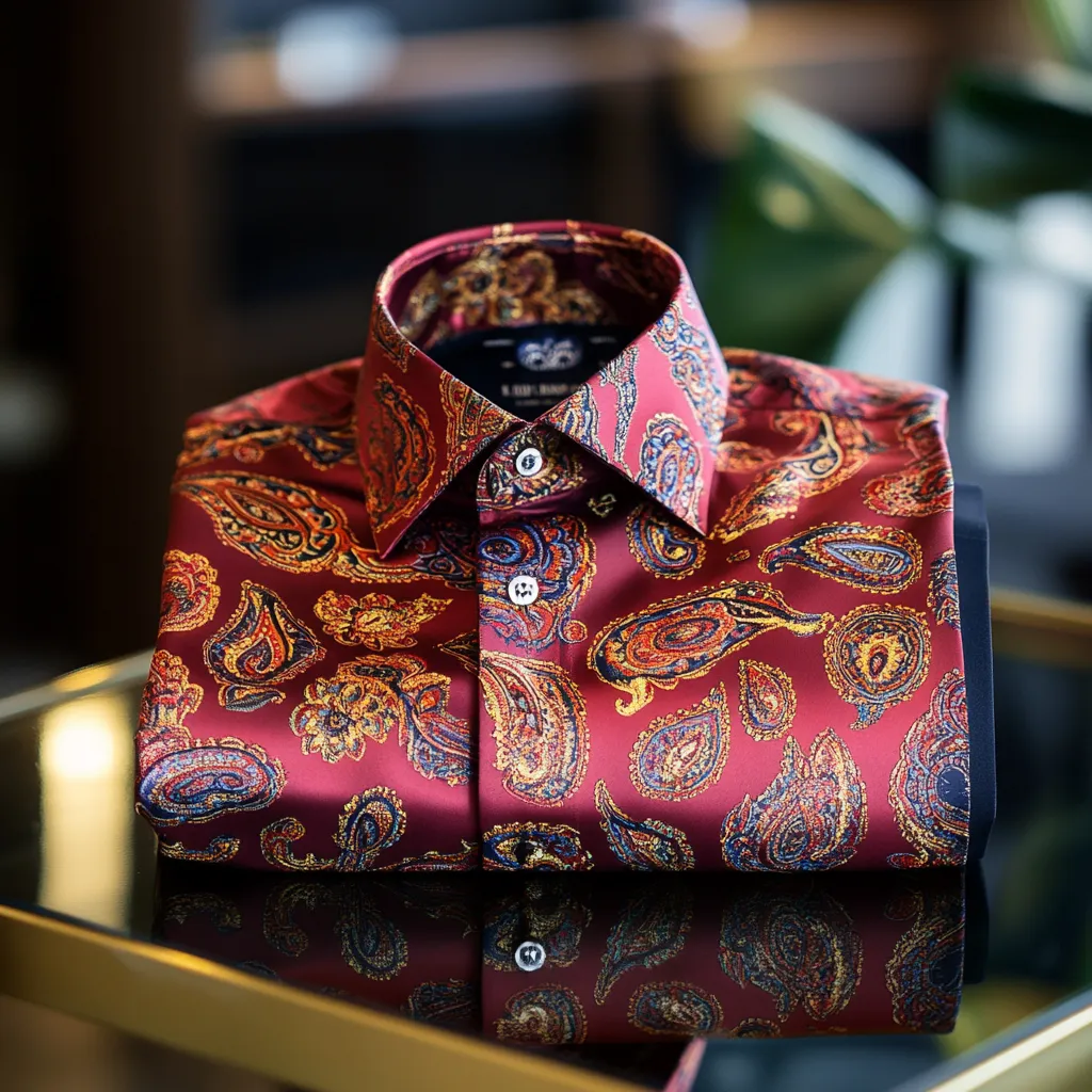 Men best unique Luxe Collection Effortless chic Shirt High Elasticity men's printed shirt