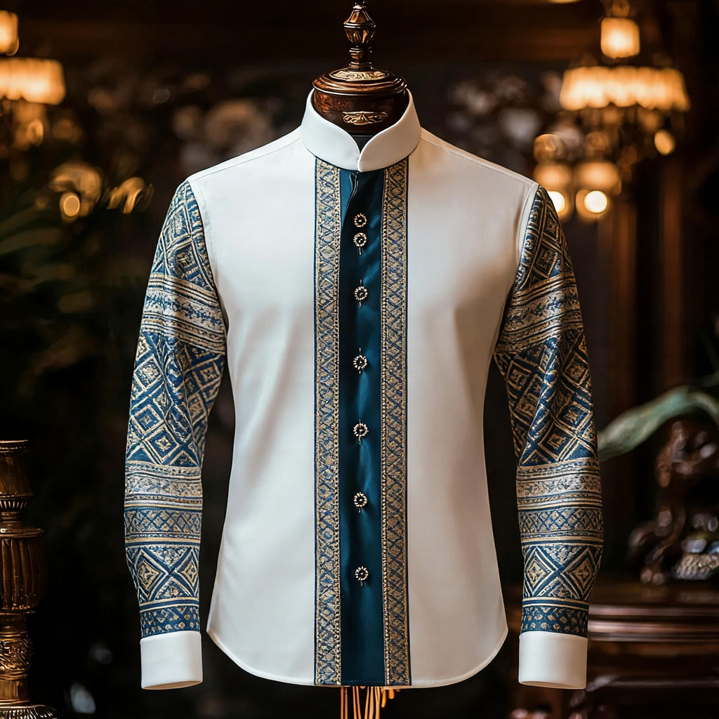 Silk Luxury Business VIP Exclusive Designer unique Luxe Collection long Shirt High Elasticity