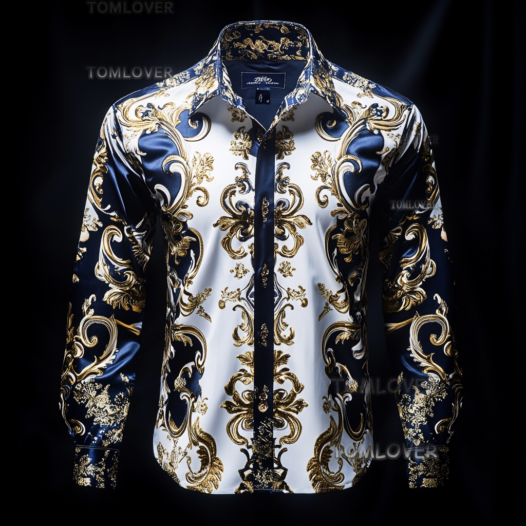 2025 Best Men's Unique Luxe Collection Classic Casual Shirt