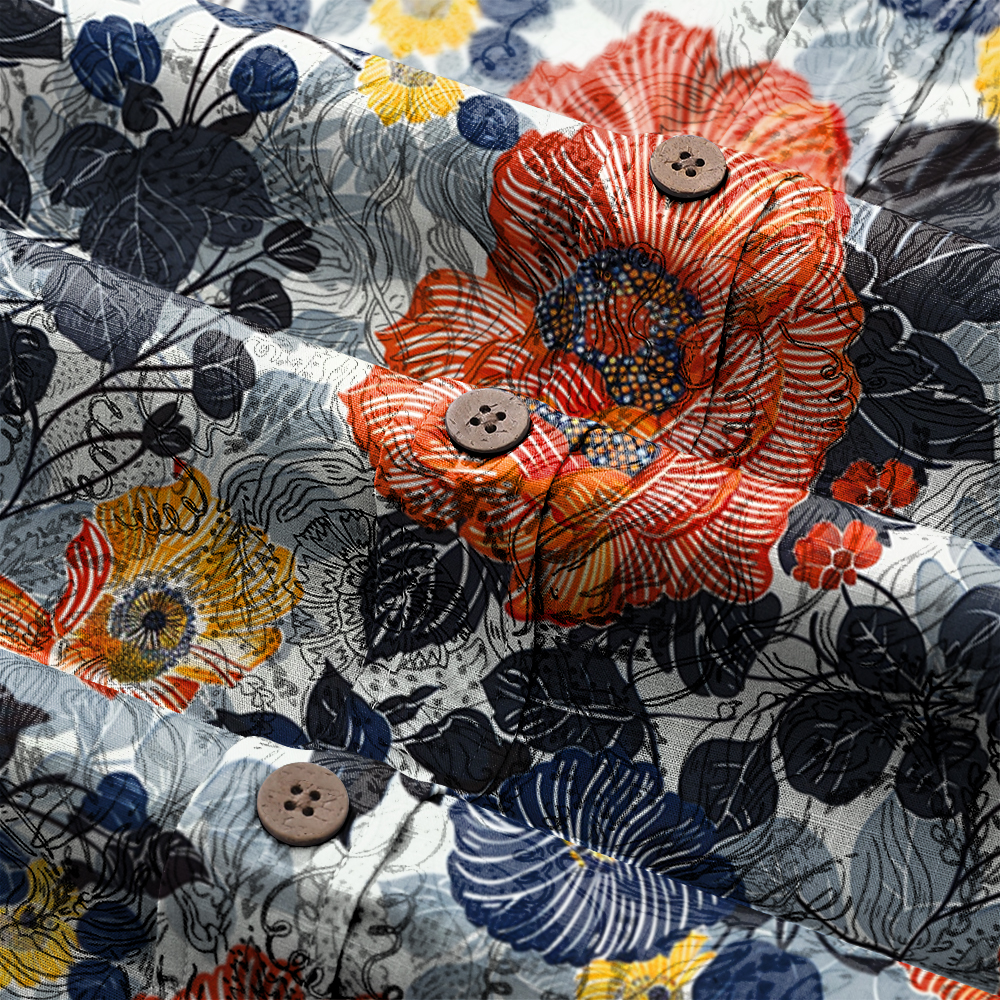 High-Quality Men's Printed Casual Loose Hawaiian Shirt