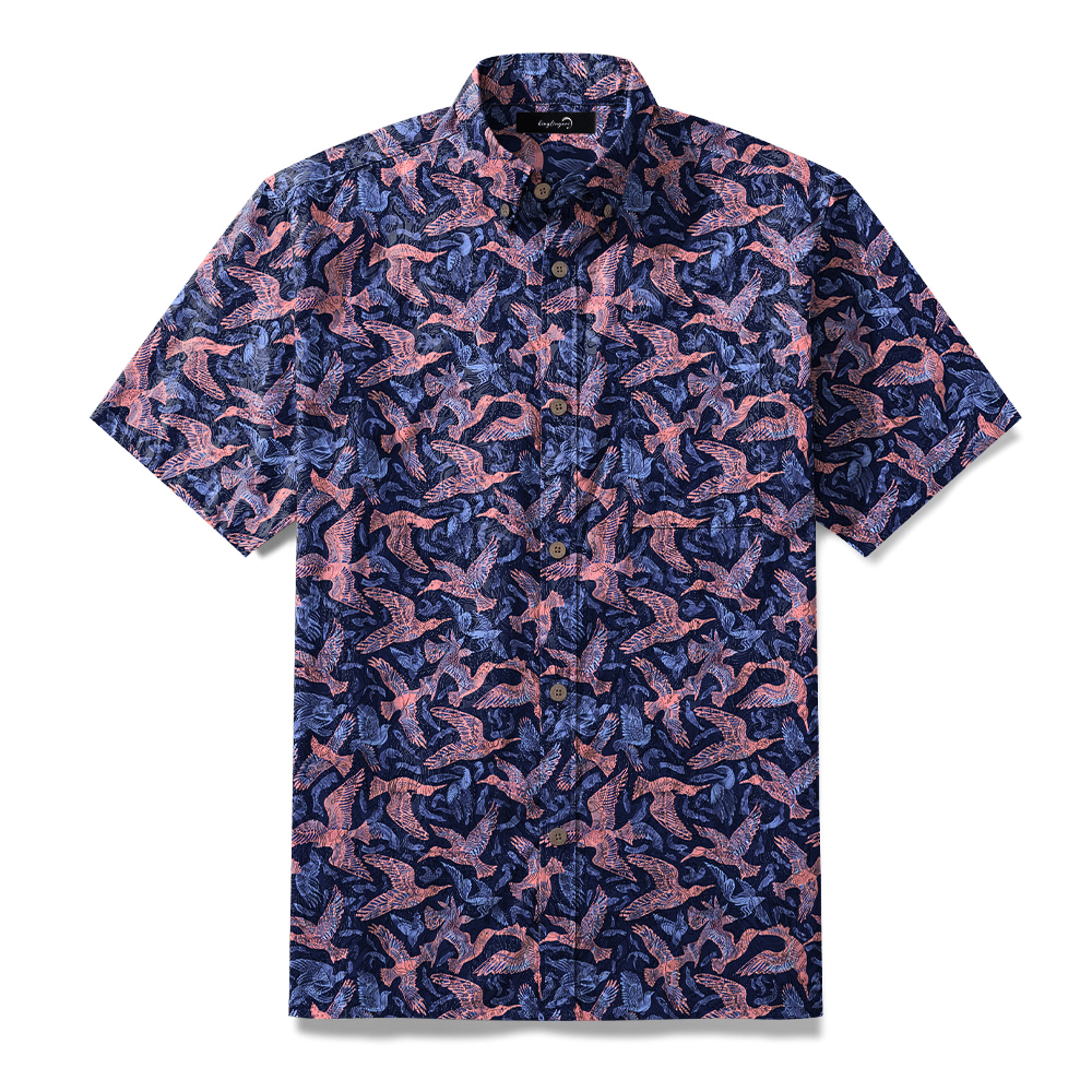 High-Quality Men's Printed Casual Loose Hawaiian Shirt