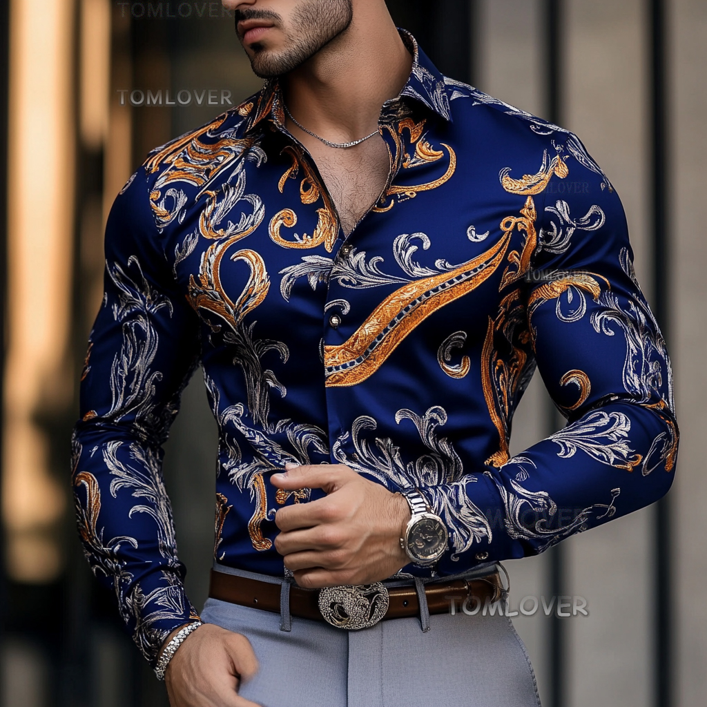 2025 Best Men's Unique Luxe Collection Classic Casual Shirt