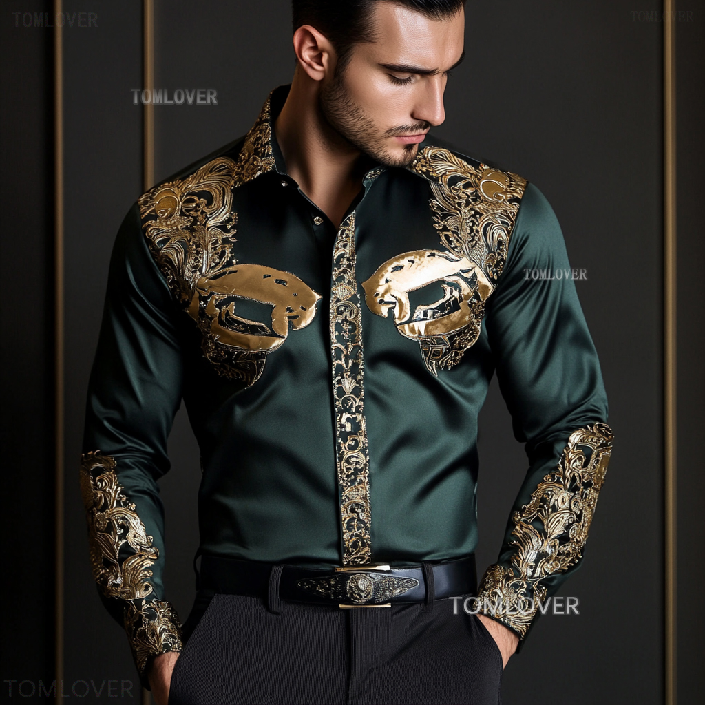 2025 Best Men's Unique Luxe Collection Classic Casual Shirt
