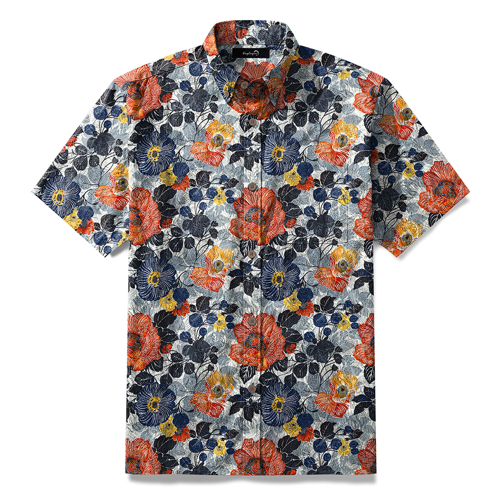 High-Quality Men's Printed Casual Loose Hawaiian Shirt