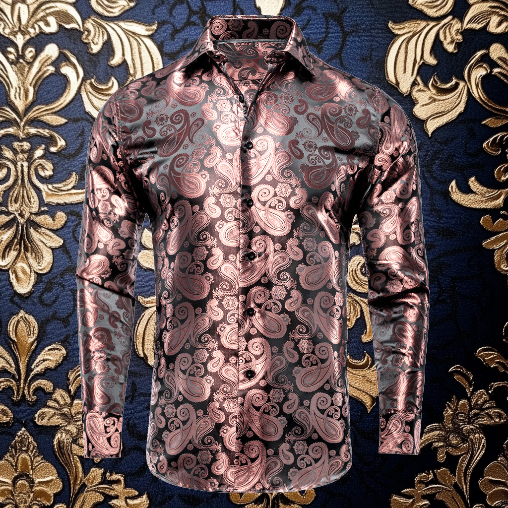 Silk Luxury Business VIP Exclusive Designer unique Luxe Collection long Shirt High Elasticity