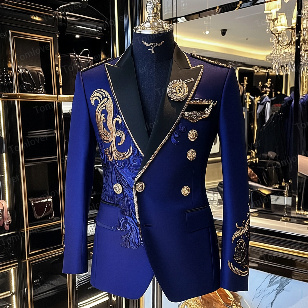 Luxury Stand-up collar Embroidery Jacket Limited sale Fashion Men's High quality High discount