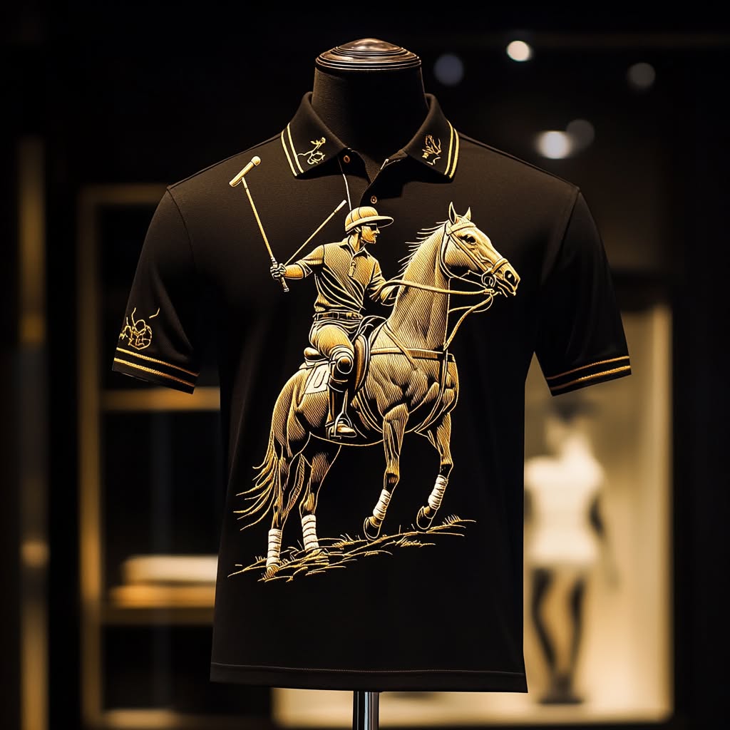 Men's Business Casual Button Short Sleeve Polo Shirt