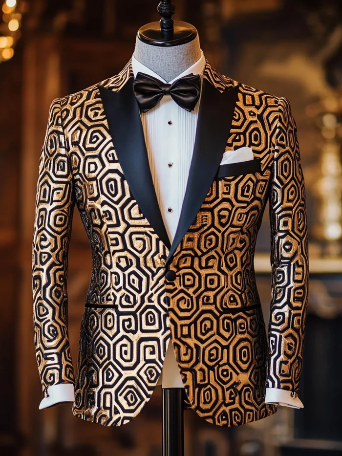 Unique  business gentleman casual Men's Luxury Business Casual Fashion Blazer Suit Coat Jacket