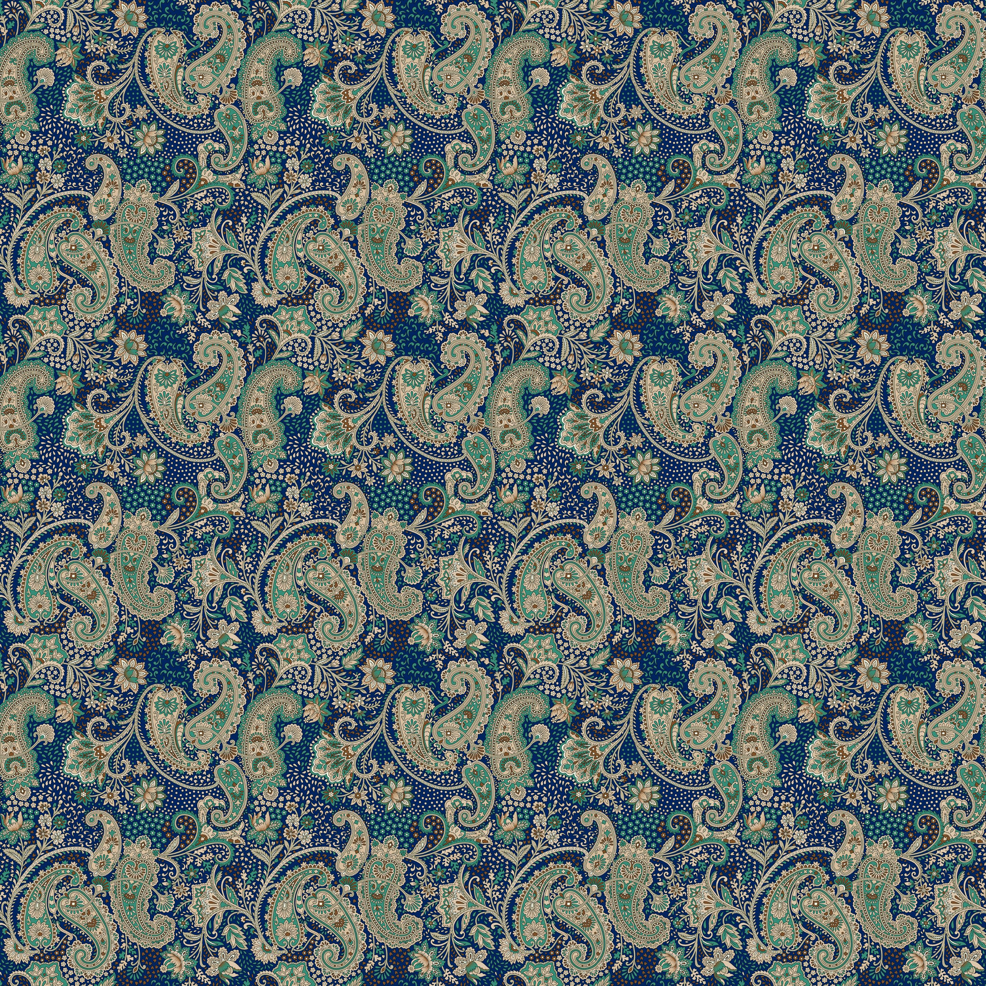 Men's Mid Cotton Button-down Aloha Shirt fashion printed pattern long-sleeved Shirt