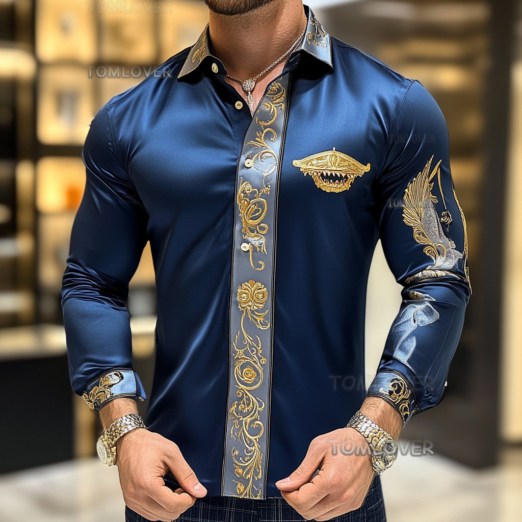 2025 Best Men's Unique Luxe Collection Classic Casual Shirt